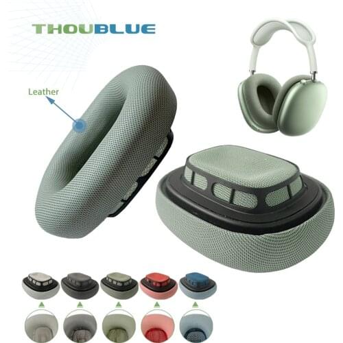 THOUBLUE Replacement Ear Pad For Apple AirPods Max Earphone Memory Foam Cover Leather Earpads Headphone