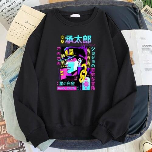Sweatshirt Kurama Cool Printing Japanese Anime Hip Hop Mens Hoody Vintage Punk Men Sweatshirts Warm Streetwear Male Hoodies
