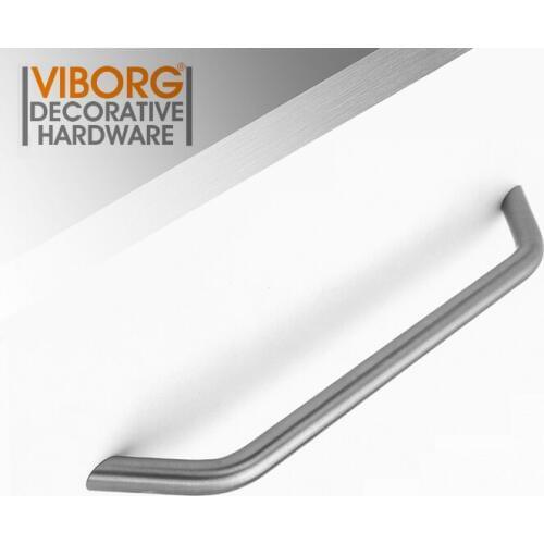 VIBORG Deluxe 192mm Solid 304 Stainless Steel Modern Kitchen Cabinet Cupboard Door Handle Pulls Drawer Pull Handle, SV724