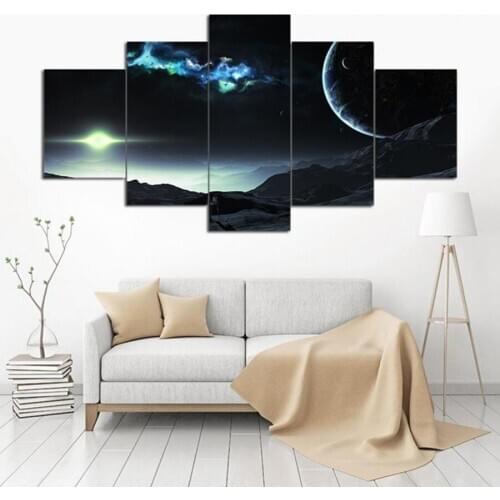 Winifred Modular Paintings On The Wall