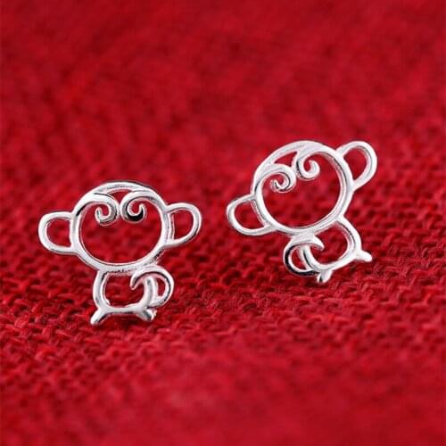 Funny Super Cute Monkey HypoallergenicEarrings Womens Fashion Creative Animal Jewelry Birthday Gifts For Girlfriend/Mother