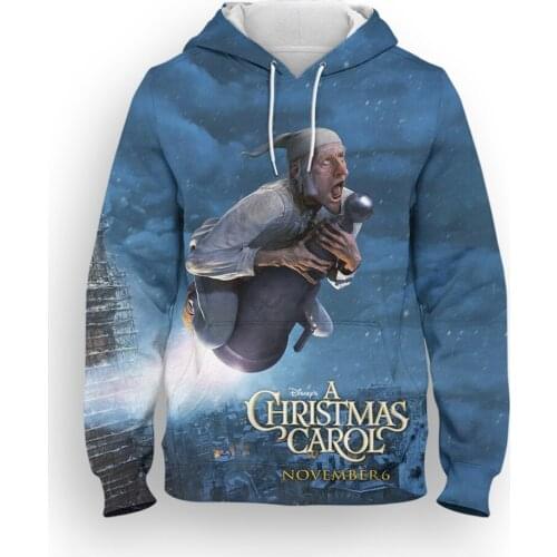 A Christmas Carol Womens Sweatshirt Oversized Spring Autumn Cartoon Anime Mens Hoodies 3D Print Children Tracksuit Tops