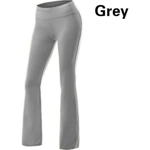 Women Full Long Pants Loose Trousers Elastic Female Fitness Flare Pants 3 Colors Available