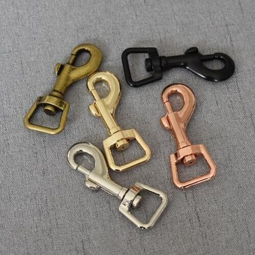 100 pcs/pack Metal Clasps Lobster Belt Strap Bag Buckles Dog leash Keychain Swivel Trigger Clips Snap Hook DIY Accessories