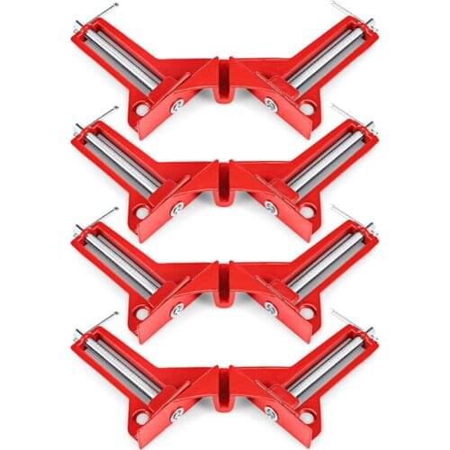 4Pcs Multifunction 90 Degree Right Angle Clamp Glass Fish Tank Photo Frame Clamp Mitre Clamps Corner Holder Woodworking tool