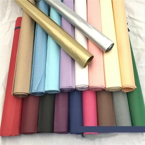 40pcs 50x70cm Gift Packaging Craft Tissue Paper Flower Wrapping Paper Roll Wine Shoes Clothing Multi-Colored Packing Material