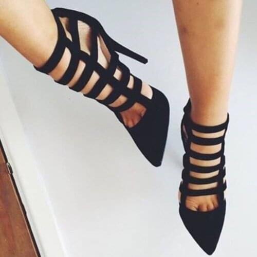 ASHIOFU Handmade Women High Heel Pumps Kid-suede Party Dress Shoes Pointed-toe Evening Club Fashion Pumps Court Shoes