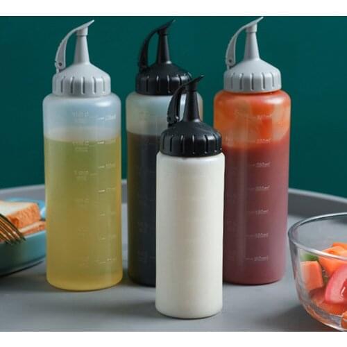 Condiment Squeeze Bottles ,For Ketchup Mustard Mayo Hot Sauces Olive Oil Bottles Kitchen Gadget