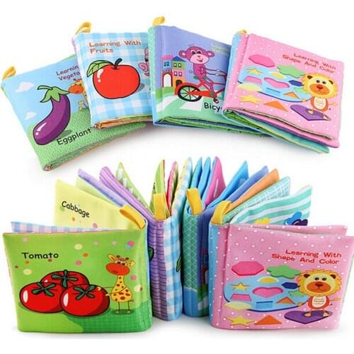 Baby Books For Kids Quiet Book Soft Cloth Book In English Baby Intelligence Development Learn Picture Cognize Libros Infantiles