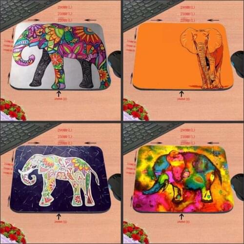 African Elephants Funny Custom Mouse Pad for Size 18*22cm and 25*29cm And 25*20cm No Lock Gaming Mouse Pad