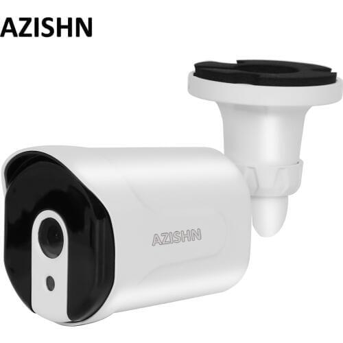 AZISHN H.265 Bullet Outdoor IP Cameras 5MP 2592*1944 Super HD Starlight 5MP Video CCTV Cameras Motion Detect ONVIF IP Camera PoE