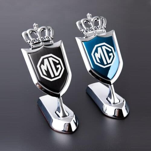 MG zs MG6 MG5 hs ev car accessories parts head 3D Stereo logo Metal logo sticker decorate Modified parts new energy CAR Upscale