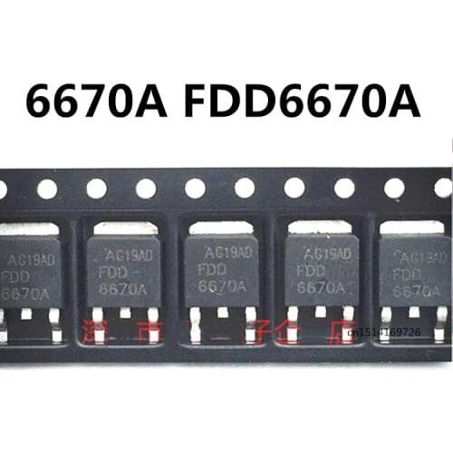 Original new 5pcs/ 6670A FDD6670A 66A/30V TO-252