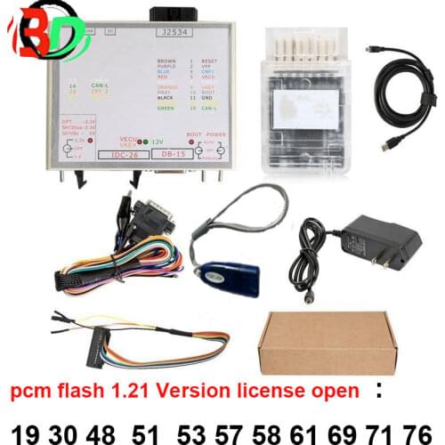 1.195 PCMFlash PowerBox for JTAG for Hitachi Tactrix Openport 2.0+ECUFLASH ECU Flash Cable with Brand-New Full Chip