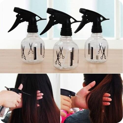 Transparent Spray Bottle Water Mist Sprayer Haircut Tool Hair Dresser Hair Spray Bottle Flower Plants Water Bottle 250ml