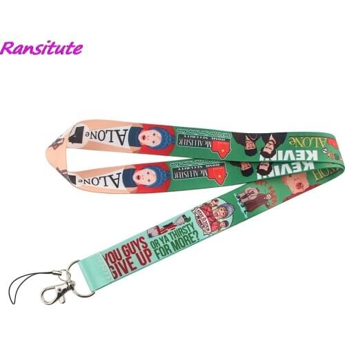 Ransitute R1461 Funny Movie Home Alone Creative Lanyard Badge ID Lanyards Mobile Phone Rope Key Lanyard Neck Straps Accessories