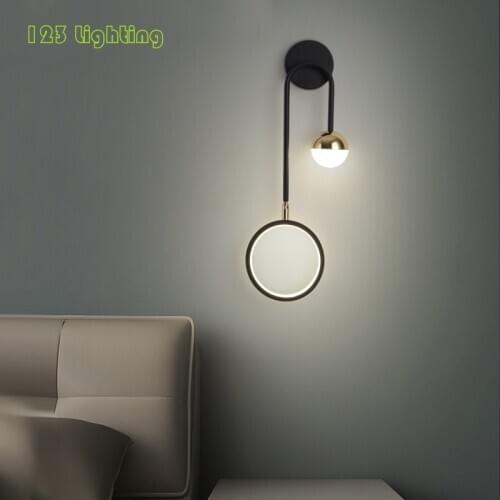 Modern Living Room Wall Lights Rotatable Aisle Bedside Wall Sconce Art Design Lighting Fixtures Surface Mount