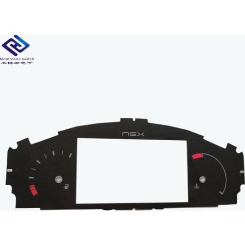 Screen Printing Custom 2D Car Kmh Faceplate Graphic Overlay For Speedometer