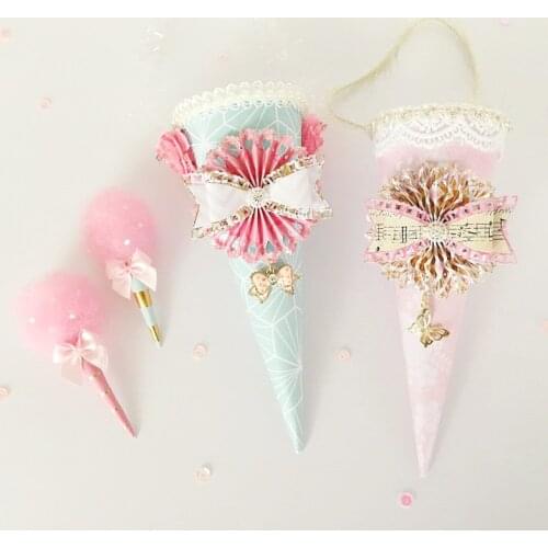 Cutting Dies Nesting Party Hats & Funnels Scrapbook Cardmaking DIY Paper Craft Metal Stencil Surprise Creation