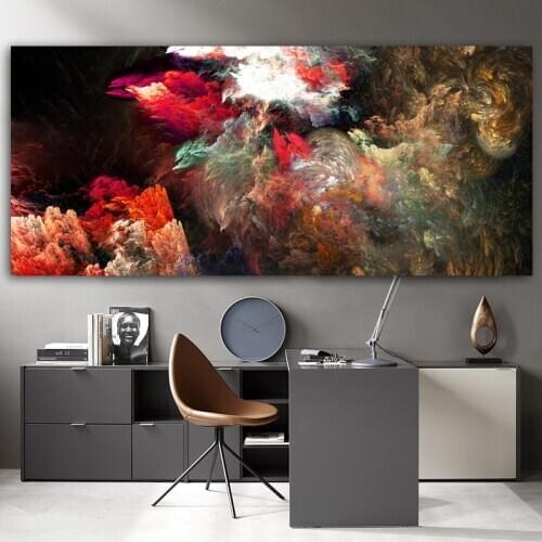 Wangart black color Cloud Abstract Oil Painting Think Independe Wall Picture For Living Room Canvas Modern Art Poster And Print