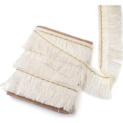Long Tassel Fringe Trim Lace Ribbon Tassels For Curtains Dresses Trimmings Decoration Sewing Jewelry Making Accessories100x1mm