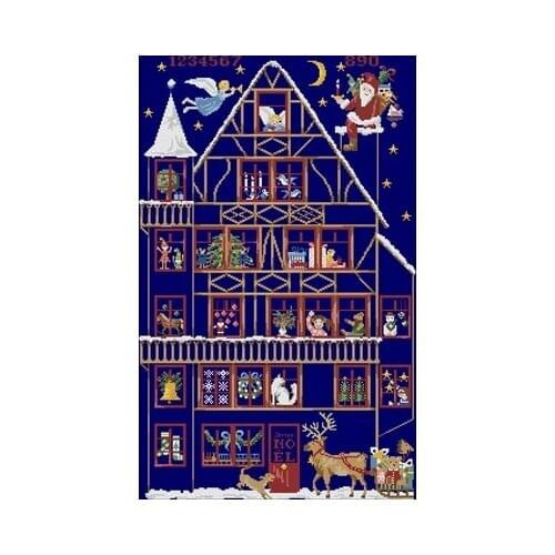 Magazine-santa Claus is coming Counted Cross Stitch 11CT 14CT 18CT DIY Cross Stitch Kits Embroidery Needlework Sets