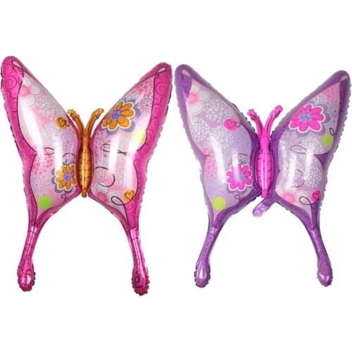1pc Large Size Butterfly Balloons Animal Foil Helium Balloon Happy Birthday Party Wedding Decoration Air Globos Kids Toys Gift
