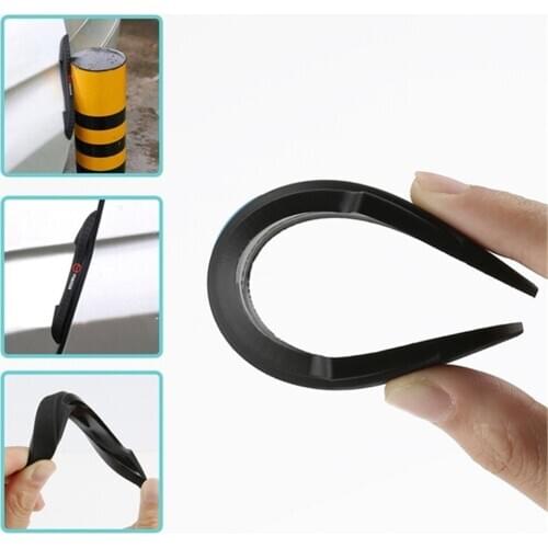 4PCS Car Anti-Collision Strip Car Door Bumper Protector Cover DIY Car Decoration Strip Sticker Decals Car Door Bumper Strips