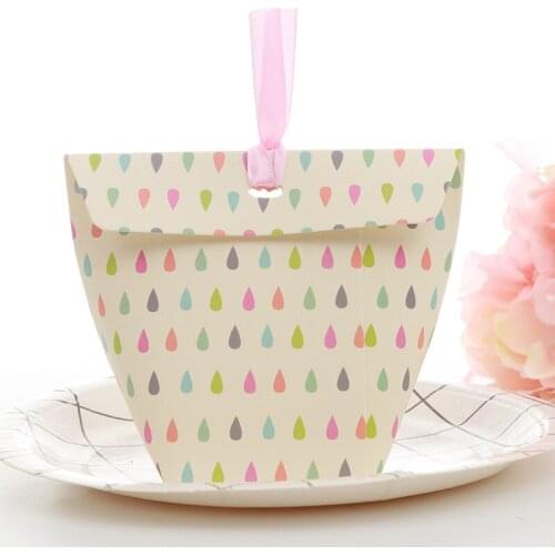 50 Pcs Small Size Candy Paper Bag Korean Creative Gift Box Travel Portable Socks Silk Scarf Storage Box Wedding Candy Box