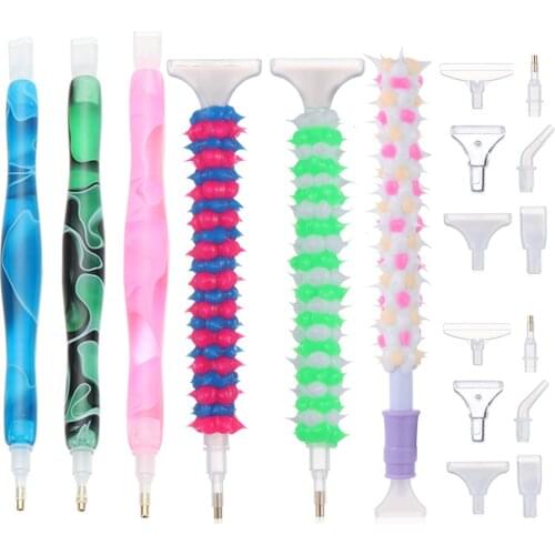 5D Resin Diamond Painting Pen SET Point Drill Pens Anti-Slip Diamond Painting Mat Cross Stitch Embroidery DIY Handmade Supplies