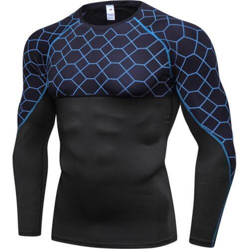Quick Dry Running T-shirts Long Sleeved Training Compression Workout Sport T shirts Boys Breathable Fitness Gym Shirt