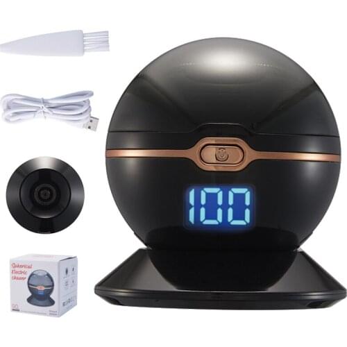 Spherical Electric Shaver For Men Floating Head Waterproof Electric Razor Mini Round Ball Body LED Display Rechargeable Trimmer