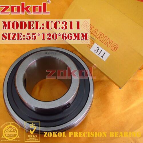 ZOKOL bearing UC311 90611 Pillow Block Ball Bearing 55*120*66mm