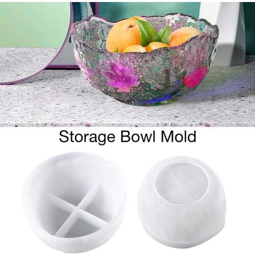 Storage Bowl Mold DIY Crystal Resin Silicone Fruit Nut Storage Bowl Mold Home Decor Crafts Mold