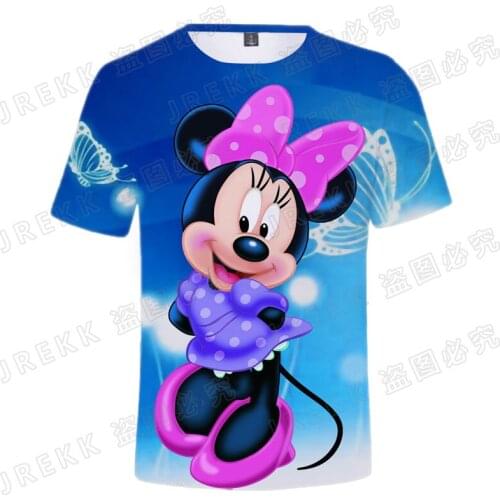Mickey Mouse 3D T Shirt Men Women Children Disney Cartoon Anime Printed T-shirt Summer Short Sleeve Boy Girl Kids Tops Cool Tee