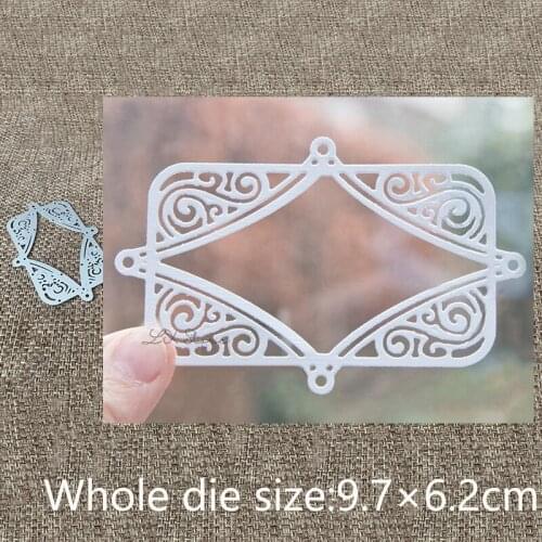 New Design Craft Metal stencil mold Cutting Dies lace tag frame decoration scrapbook die cuts Album Paper Card Craft Embossing