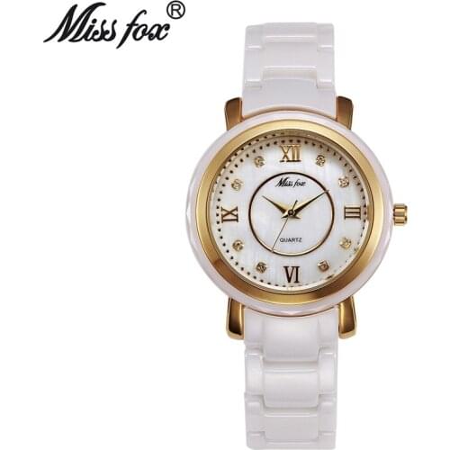 MISSFOX Ceramic Ladies Watch