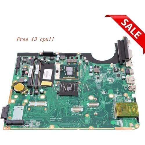Nokotion 580978-001 Main Board for HP PAVILION DV6-2152NR DV6T-2100 Laptop Motherboard DDR3 Free Cpu with heatsink