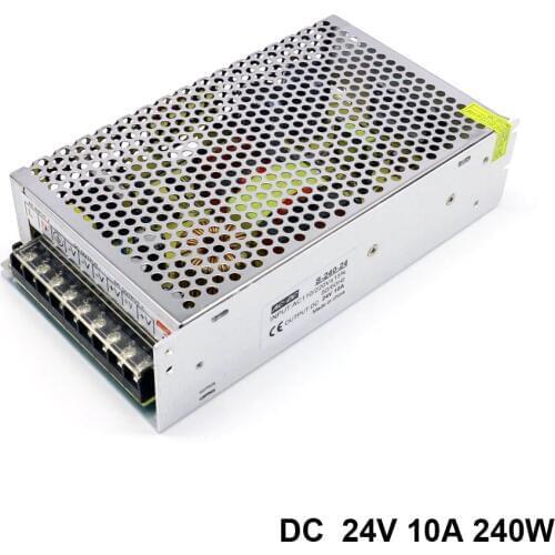 Single Three Group Output 24V 10A 240W 250W Regulated Switching Power Supply Transformer for Led Strips