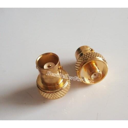 10Pcs BNC Female to SMA Female Jack Adapter Connector for Baofeng Wouxun Two-way Radio UV-5R FD-880