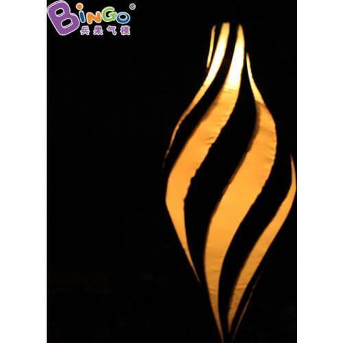 Customized 1.5 meter inflatable black and white spiral decoration blow up spiral replicas for mall light-up toy