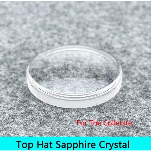 Fit For SKX Flat Inserts High Quality Top Hat Sapphire Crystal With Clear AR Blue AR SKX007/SKX009/SRPD