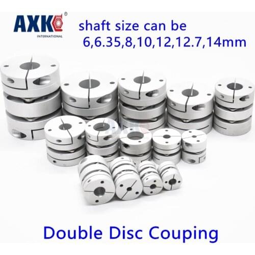 2021 Bearing Axk New Dia. 34mm 6, 6.35, 8, 10, 12, 12.7, 14mm Aluminum Alloys Double Diaphragm Disk Coupling Motor Disc Coupler