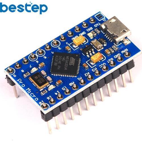 Pro Micro ATmega32U4 5V 16MHz Replace ATmega328 For Arduino Pro Mini With 2 Row Pin Header For Leonardo Mini Usb Interface