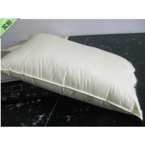Luxury 7 down pillow& white duck down pillow &health care pillow &neck pillow satin fabric paypal accepted