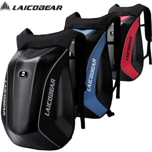 Motorcycle Backpack Carbon Shell Motor Helmet Backpack Large Capacity Riding Bag Waterproof Motorbike Luggage Pack Mochila Moto