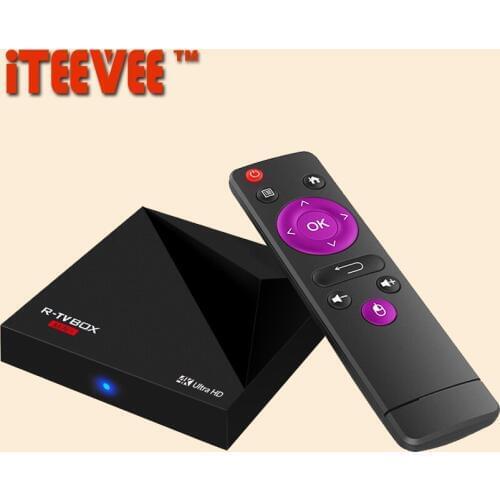 4PCS R-TV BOX MINI PLUS Android 7.1 Smart Tv Box RK3328 Quad-Cor 1G/8G tv boxes Wifi Antenna Better than X96 Set Top Box A5X
