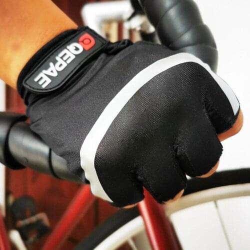 Cycling Gloves Half-Finger Summer Gloves Simple Sports Fitness Gloves Cycling Gloves Breathable Mesh FabricSport Bicycle Gloves