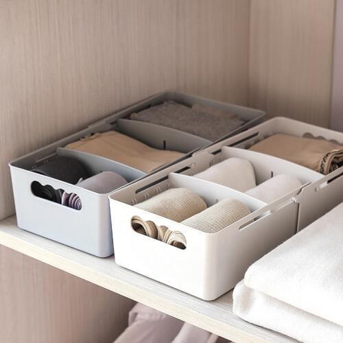 Retractable Storage Box Underwear Socks Sorting Box Partition Basket Sundries Toys Container Desktop Drawer Home Organizer Tools