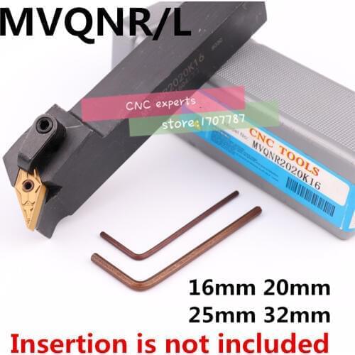 1PCS MVQNR1616H16 MVQNR2020K16 MVQNR2525M16 MVQNR3232P16 MVQNL1616H16 CNC Lathe Cutting Tools External Turning Tool Holder